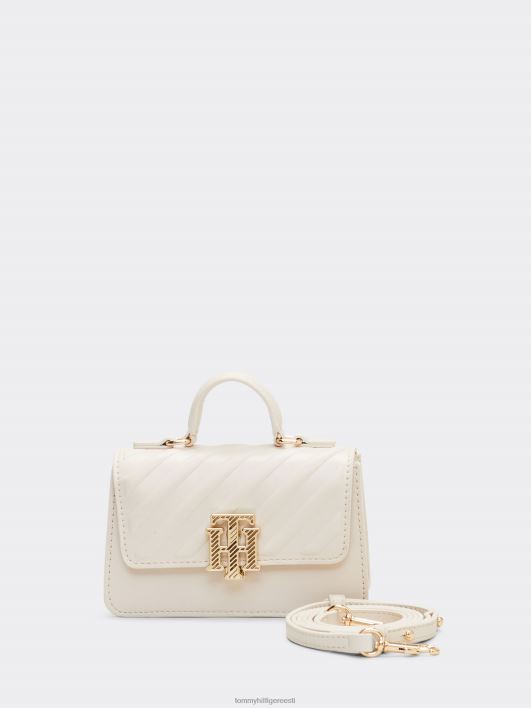 väike monogramm crossover kott RJV621765 sulg valge Tommy Hilfiger
