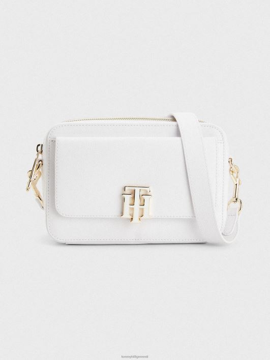 veerisest teraviljast kaamerakott RJV621789 särav valge Tommy Hilfiger