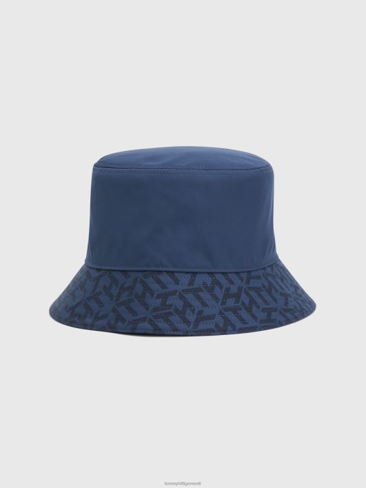 kõrgendatud äri monogrammiga ämbrikübar RJV621895 videviku indigo Tommy Hilfiger