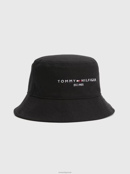 laste väljakujunenud ämbrikübar RJV621890 must Tommy Hilfiger