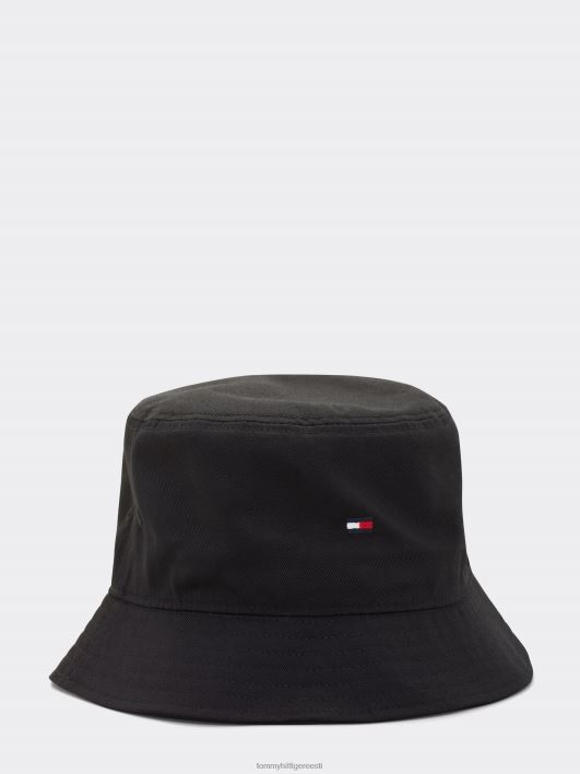 liputikandiga orgaanilisest puuvillast ämbrimüts RJV621887 must Tommy Hilfiger