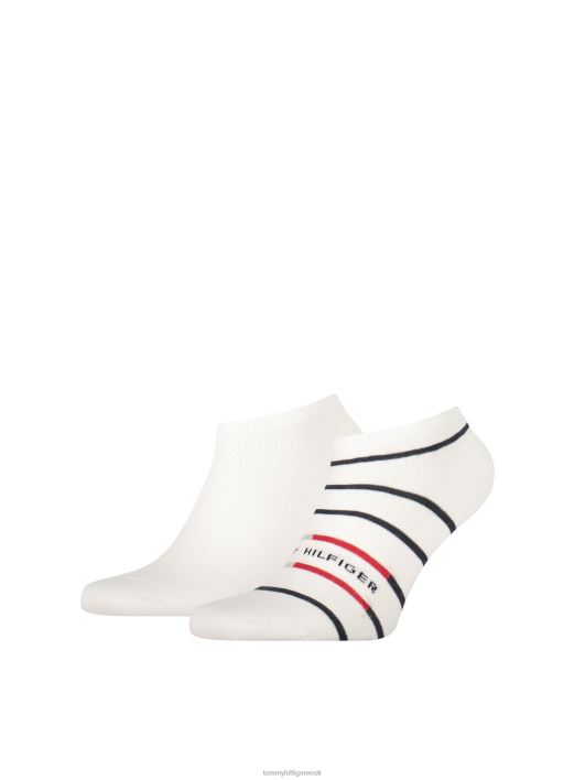 2-pakendis bretoontriibulised tossusokid RJV621934 valge Tommy Hilfiger