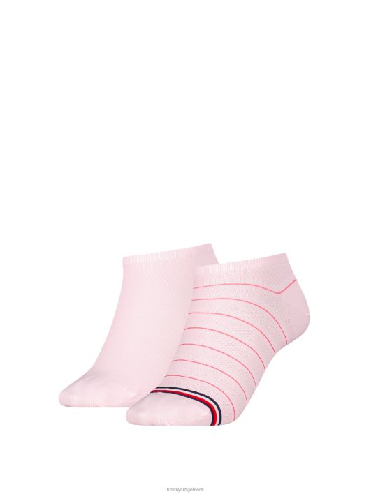 2-pakendis preppy tossusokid RJV621928 roosa Tommy Hilfiger