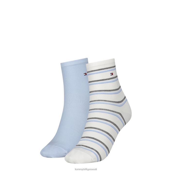2-paki saaretriibulised lühikesed sokid RJV621908 sinine Tommy Hilfiger