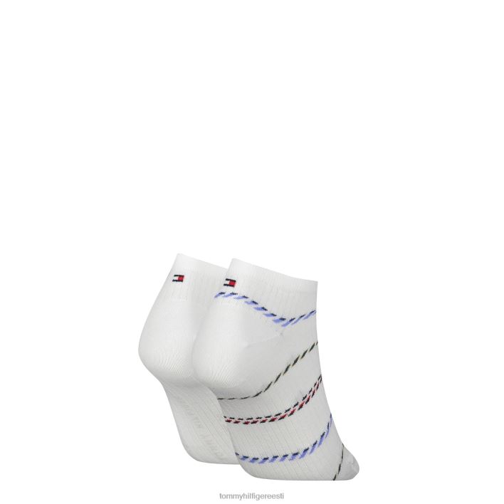 2-paki triibulised ribiga tossusokid RJV621924 valge Tommy Hilfiger