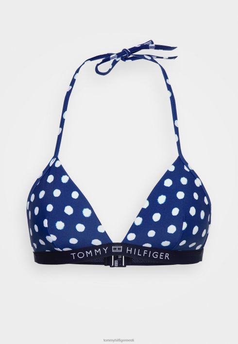 kolmnurkne fikseeritud vahtplastist bikiinipealne RJV628432 tumesinine Tommy Hilfiger