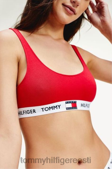 85 puuvillane bralett RJV623813 valge Tommy Hilfiger