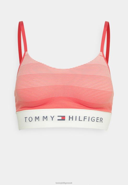 bralette top RJV627169 triip primaarne punane Tommy Hilfiger