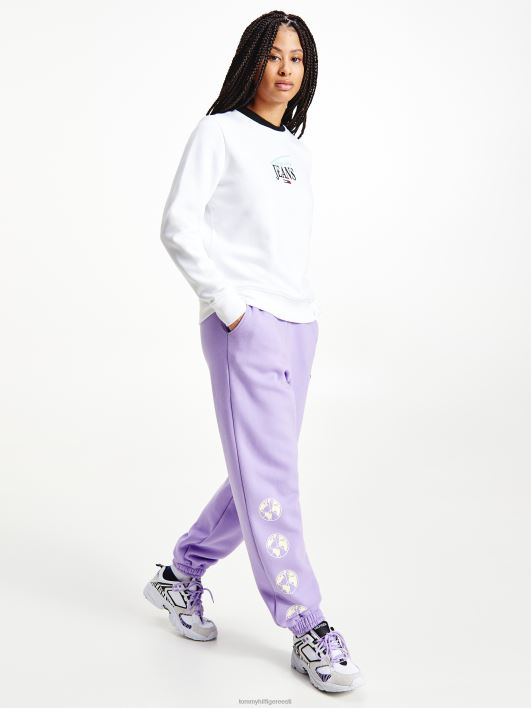 Essentsiaalne logo kaelusega dressipluus RJV622637 valge Tommy Hilfiger