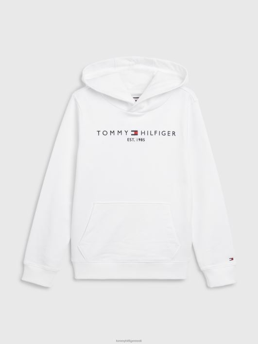 Laste unisex 8-16 hädavajalik frotee kapuuts RJV622633 valge Tommy Hilfiger