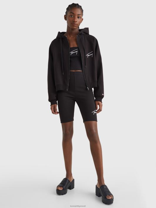 Signatuuriga karbiga lukuga kapuuts RJV622544 must Tommy Hilfiger