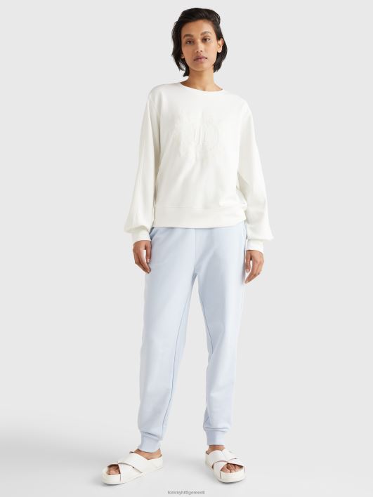 haritikandiga lõdvestunud dressipluus RJV622604 ekru Tommy Hilfiger