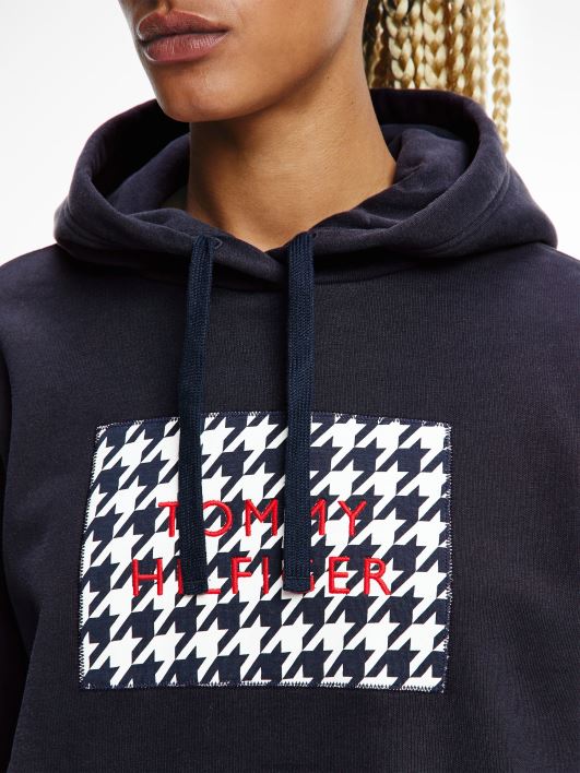 houndstooth box hoodie RJV622612 kõrbe taevas Tommy Hilfiger