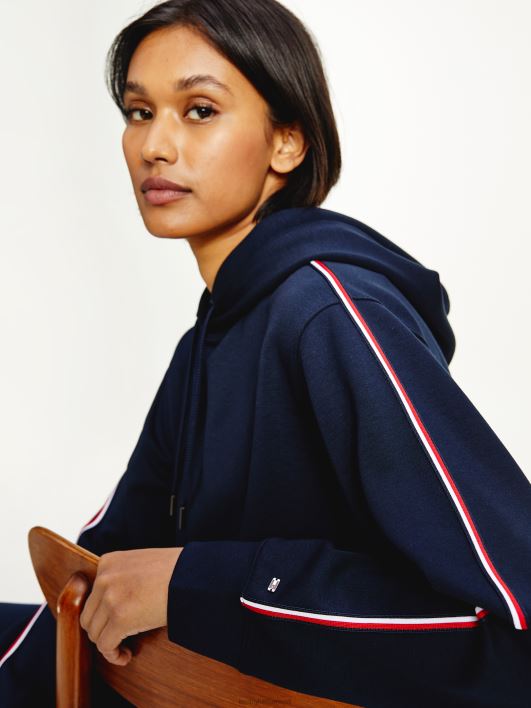 interlock signatuur lint kapuuts RJV622644 kõrbe taevas Tommy Hilfiger