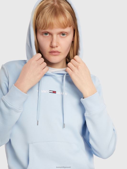 lineaarne logoga kapuuts RJV622564 chambray taevas Tommy Hilfiger