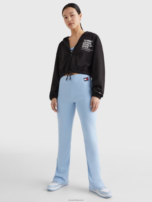 logoga kärbitud lukuga kapuutsid RJV622510 must Tommy Hilfiger