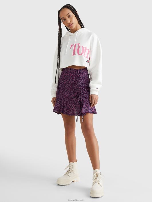 ümbritsev logo super kärbitud kapuuts RJV622506 ekru Tommy Hilfiger