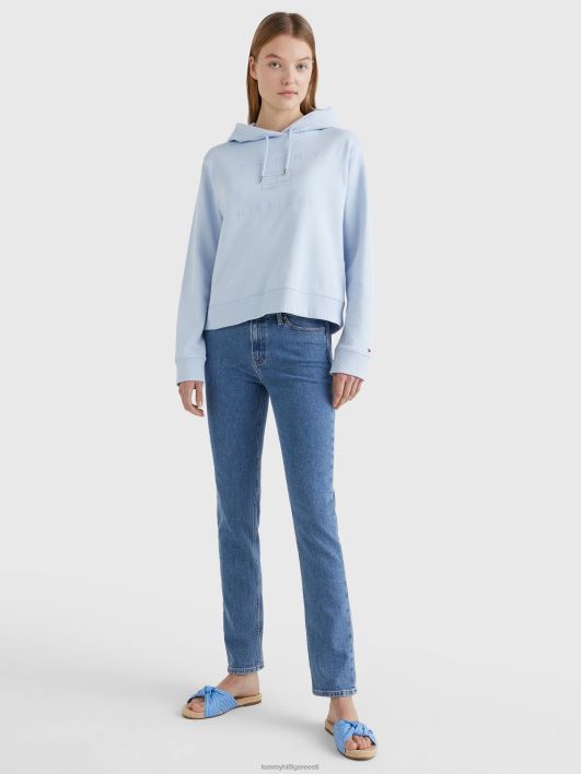 metallilise logoga tikandiga kapuuts RJV622598 tuuline sinine Tommy Hilfiger