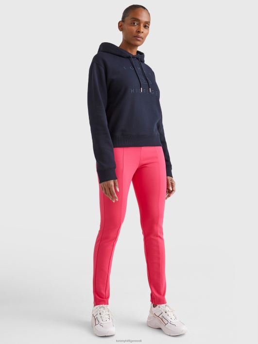 metallilise logoga tikandiga kapuuts RJV622605 kõrbe taevas Tommy Hilfiger