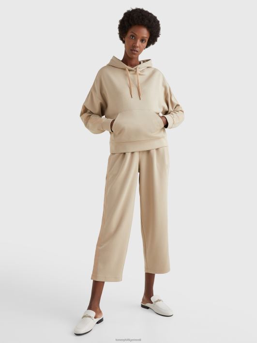 monogramm interlock lõdvestunud kapuuts RJV622627 beež Tommy Hilfiger