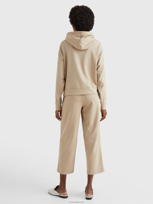 monogramm interlock lõdvestunud kapuuts RJV622627 beež Tommy Hilfiger