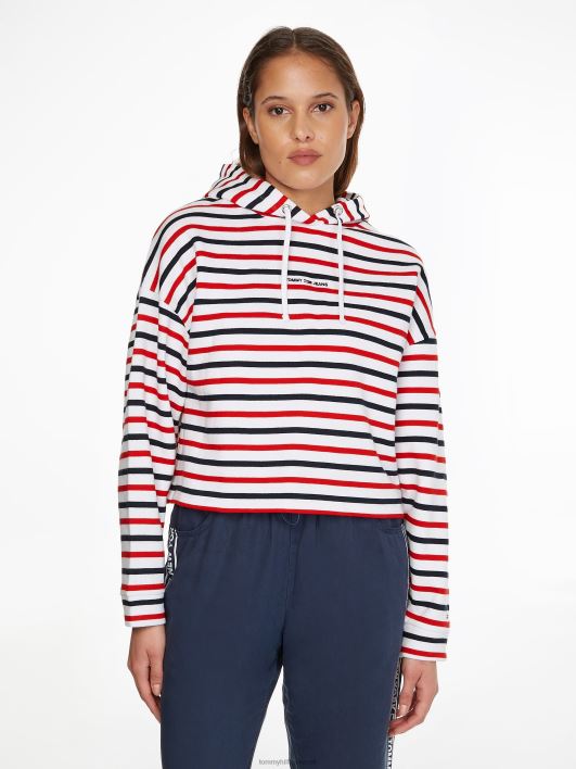 pisike lineaarne kapuuts RJV622609 sügav karmiinpunane/multi Tommy Hilfiger