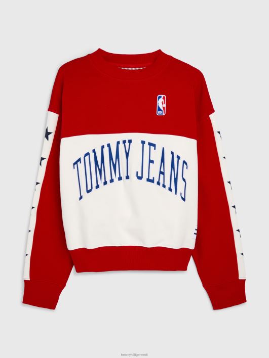 teksad ja nba boxy dressipluus RJV622653 rustikaalne punane Tommy Hilfiger