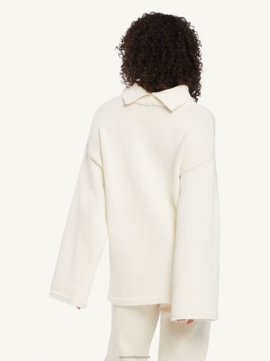 triibuline kõrge kaelusega kampsun RJV622646 elevandiluust Tommy Hilfiger