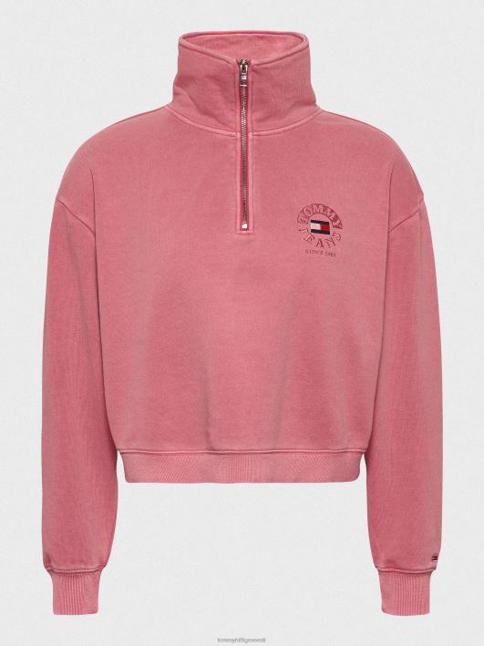 veerandlukuga lõdvestunud dressipluus RJV622548 aed roos Tommy Hilfiger