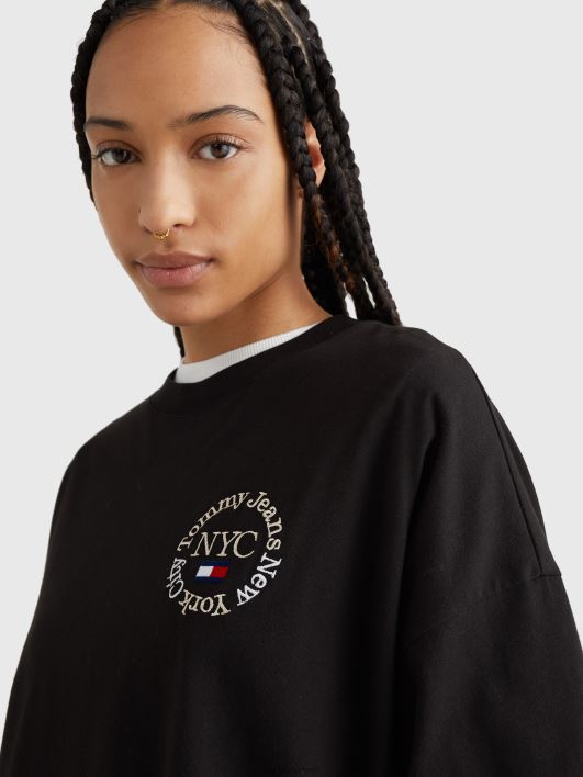 ajatu logoga t-särkkleit RJV622127 must Tommy Hilfiger