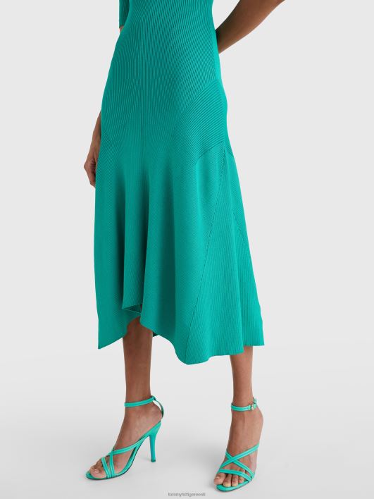 crest slim fit polokleit RJV622124 verde Tommy Hilfiger