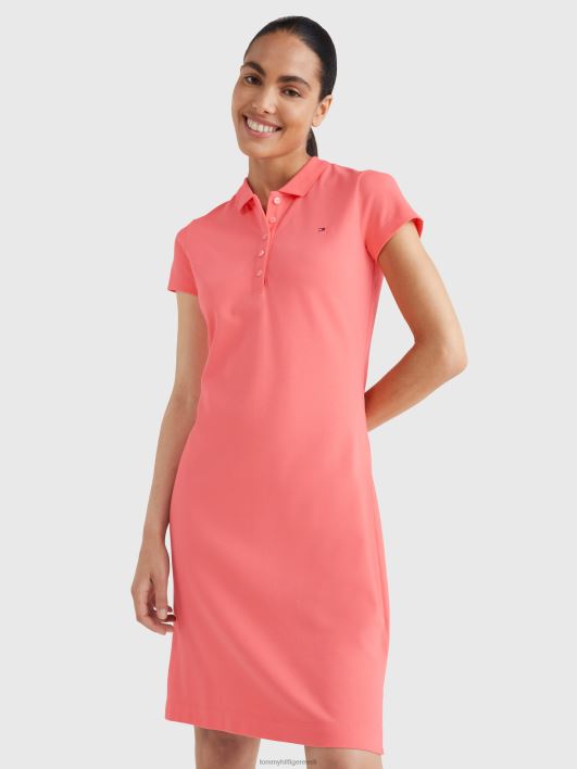 õhuke polo kleit RJV622043 koralliõis Tommy Hilfiger
