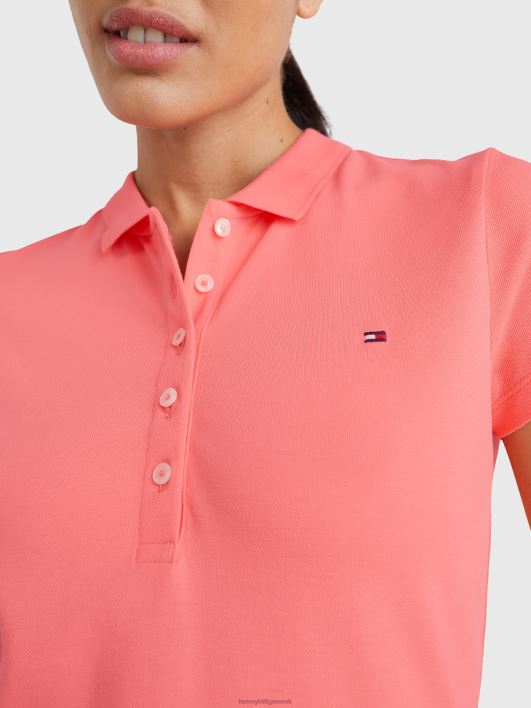 õhuke polo kleit RJV622043 koralliõis Tommy Hilfiger