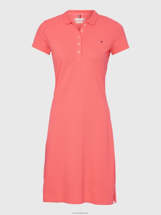 õhuke polo kleit RJV622043 koralliõis Tommy Hilfiger