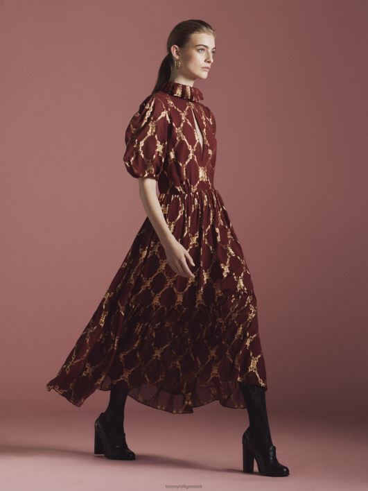 kollektsiooni harilik siidist kleit RJV622091 rouge Tommy Hilfiger