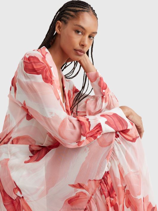 lääneranniku prep lillemustriga viskoosist ülisuur särkkleit RJV622089 mitu Tommy Hilfiger