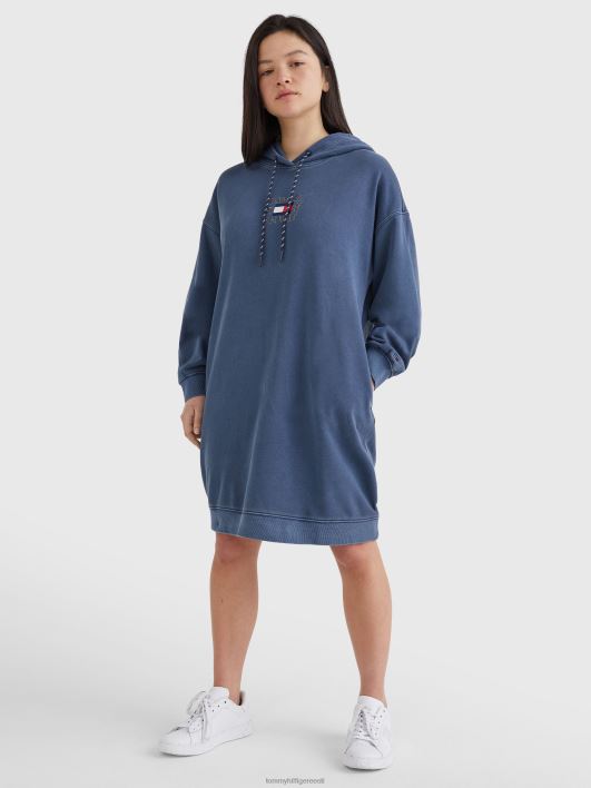 logoga kapuutsiga kleit RJV622096 hämar merevägi Tommy Hilfiger