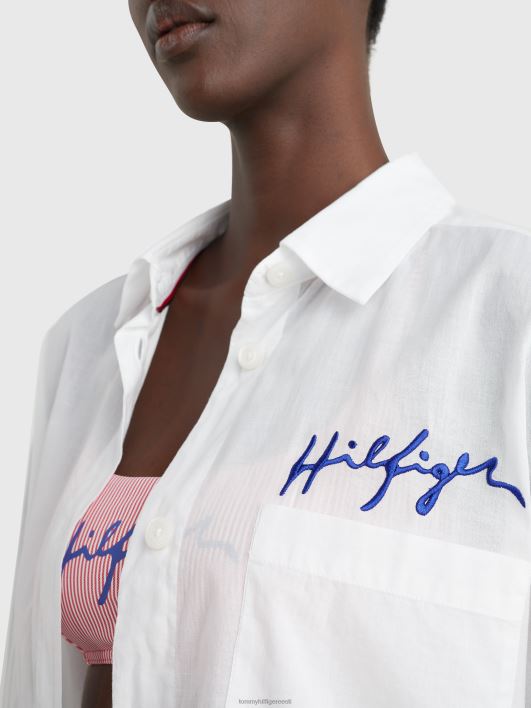 logoga rannakleit RJV622054 valge Tommy Hilfiger