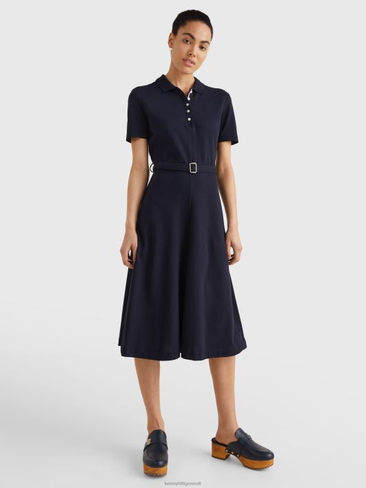 rihmaga midi polo kleit RJV622119 kõrbe taevas Tommy Hilfiger