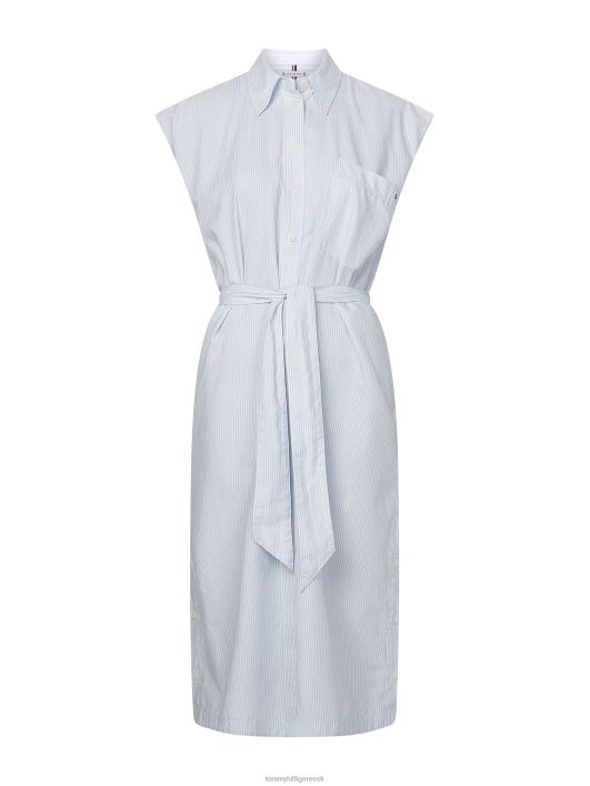 triibuline lõdvestunud särkkleit RJV622110 võimas triip/tuulesinine Tommy Hilfiger