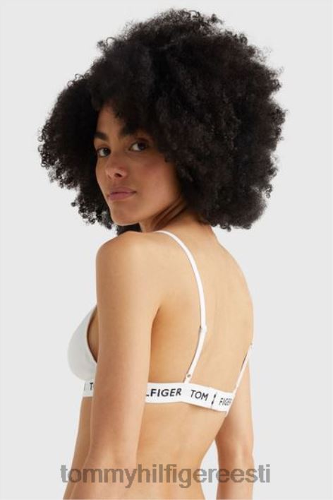 85 puuvillase polsterdatud kolmnurkne bralette RJV623277 valge Tommy Hilfiger