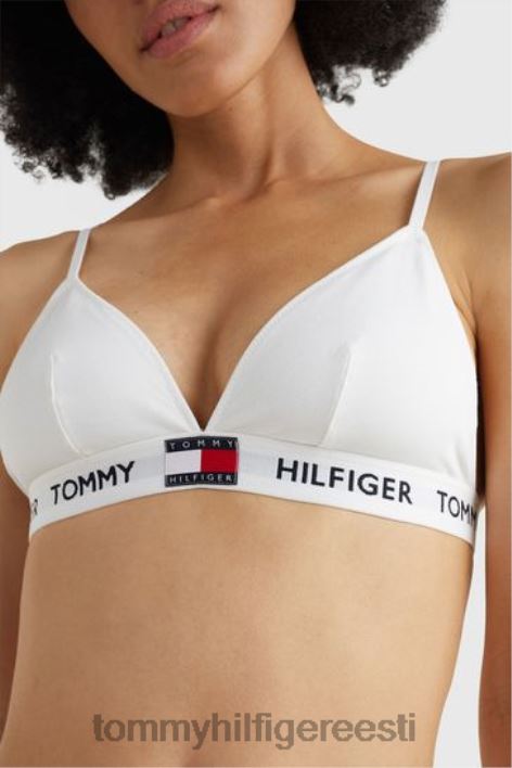 85 puuvillase polsterdatud kolmnurkne bralette RJV623277 valge Tommy Hilfiger