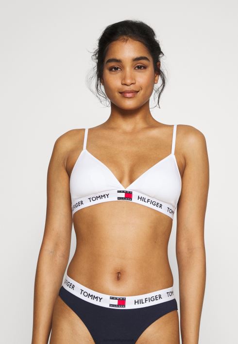 polsterdatud rinnahoidja kolmnurkrinnahoidja RJV626758 klassikaline valge Tommy Hilfiger