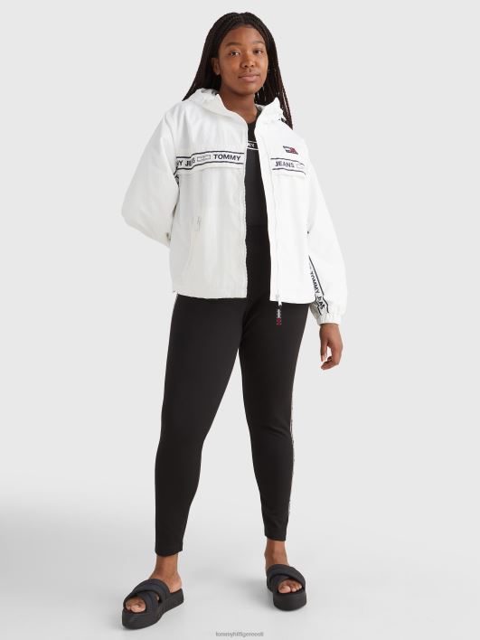 curve logo teip chicago tuulejope RJV622028 valge Tommy Hilfiger