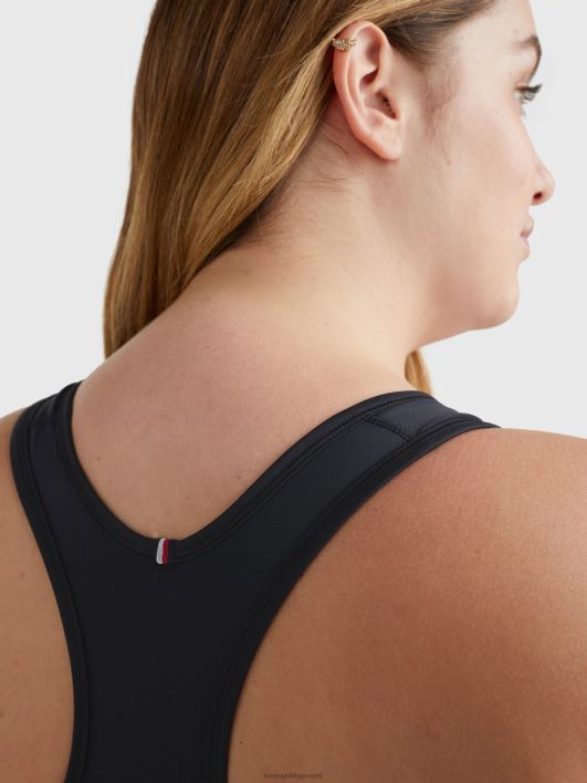 curve sport keskmise toega kõrge kaelusega rinnahoidja RJV622036 must Tommy Hilfiger