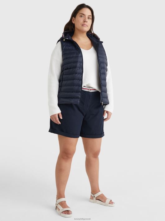 kurvi alla täidisega tepitud vest RJV622039 kõrbe taevas Tommy Hilfiger