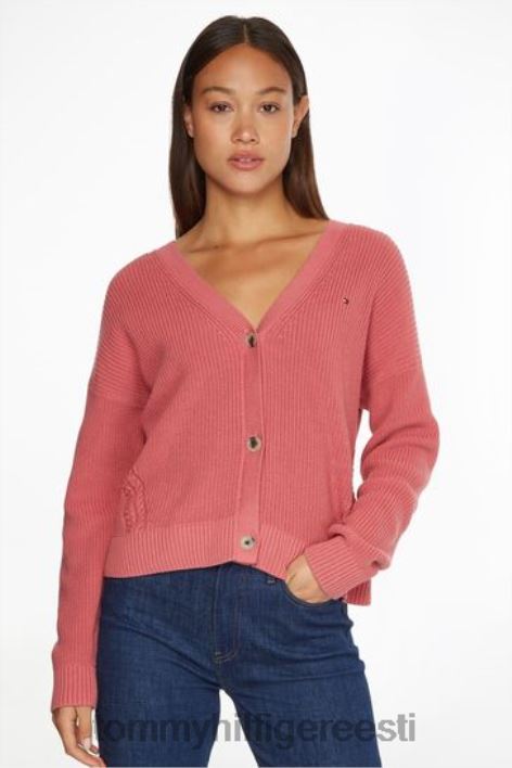 hayana v-kaelusega kardigan RJV623404 roosa Tommy Hilfiger