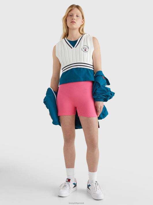 kapuutsiga super kärbitud vest RJV622179 ekru Tommy Hilfiger