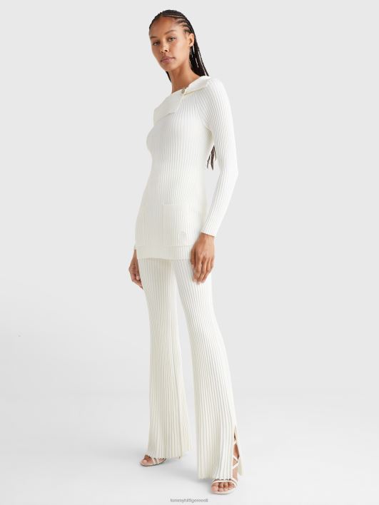 lääneranniku ettevalmistus kitsad soonikuga püksid RJV622177 elevandiluust Tommy Hilfiger