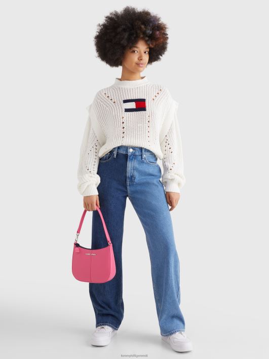 lipu kootud ülisuur kampsun RJV622197 ekru Tommy Hilfiger